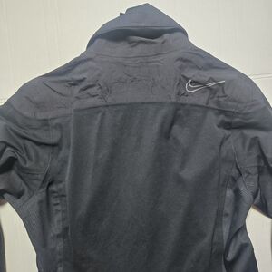 Nike Men's Black Athletic Jacket with Reflective Swoosh